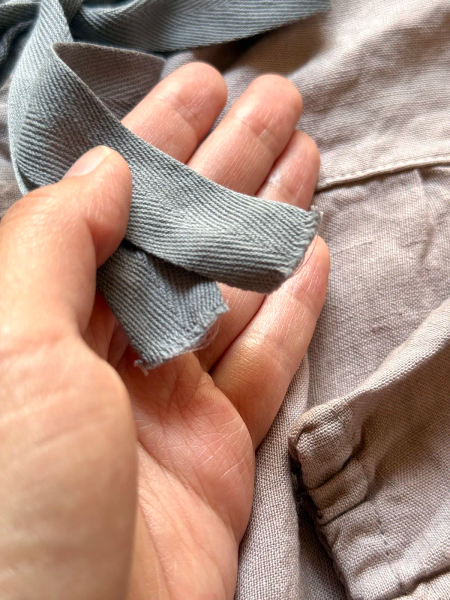 Lavender Ruffle Linen Dress image 1 of 0