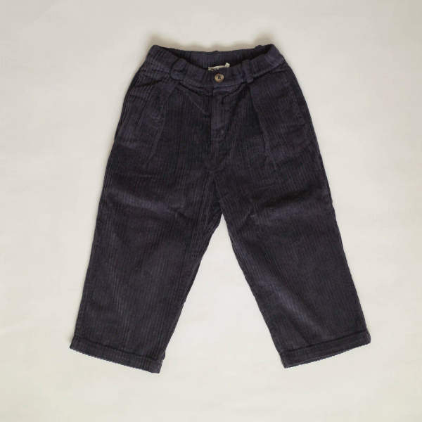 深藍燈芯絨長褲 image 1 of 0