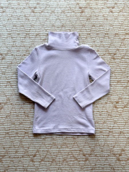 高領粉紫色長袖上衣 image 1 of 0
