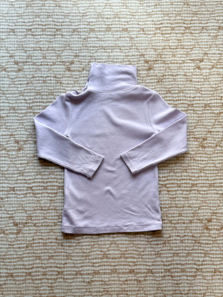 高領粉紫色長袖上衣 image 1 of 0