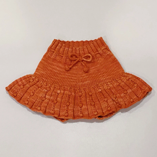 Eyelet Popcorn Skating Skirt - Gamberetto image 1 of 0