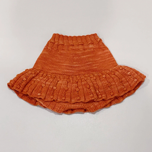 Eyelet Popcorn Skating Skirt - Gamberetto image 1 of 0