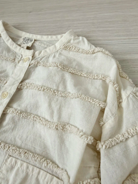 Winona Cardigan - Almond Fringe Stripe (EXCLUSIVE) image 1 of 0