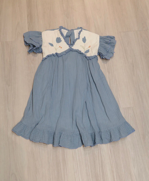 藍色小花洋裝 image 1 of 0