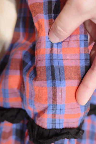 Caramel - PEONY DRESS - RED/BLUE TARTAN image 1 of 0