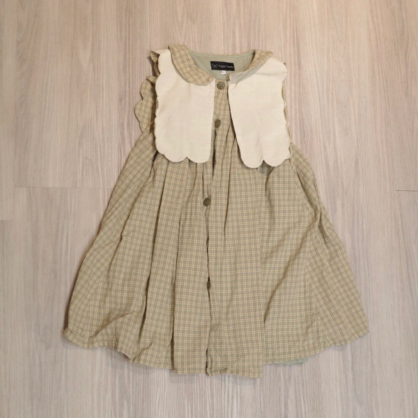 Dress Elysée - CHECK GREEN & CARAMEL image 1 of 0