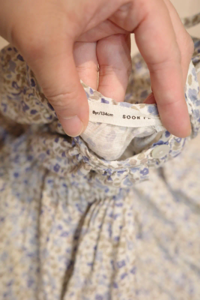 藍色小碎花洋裝 image 1 of 0