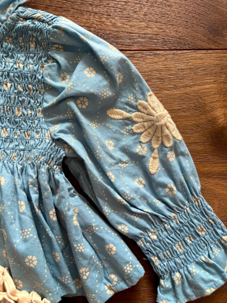 AW25 Baby Mia Top + Myrtle Bloomer  寶寶縮口刺繡上衣 +燈籠褲（官網獨家款) image 1 of 0