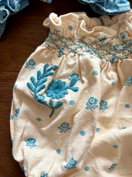 AW25 Baby Mia Top + Myrtle Bloomer  寶寶縮口刺繡上衣 +燈籠褲（官網獨家款) image 1 of 0