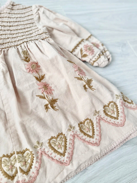 Penny smock dress - pink beige image 1 of 0