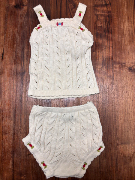 Birinit Petit, Lingerie top 復古糖果甜心針織背心上衣+短褲 image 1 of 0