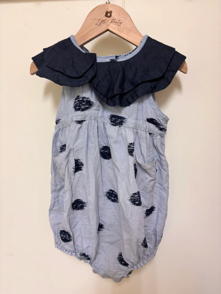 Hello Lupo - NAMI BABY TUTA - LINEN NAVY/BLUE CANDY image 1 of 0