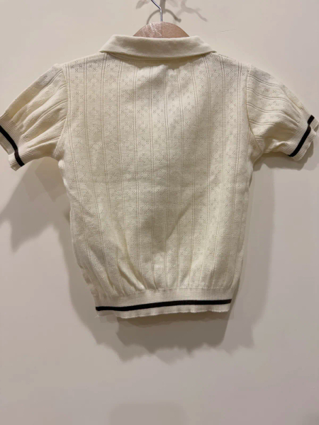 ECU COTTON AND MODAL OPENWORK POLO image 1 of 0