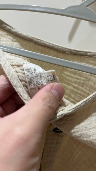 沙色棉紗上衣 image 1 of 0