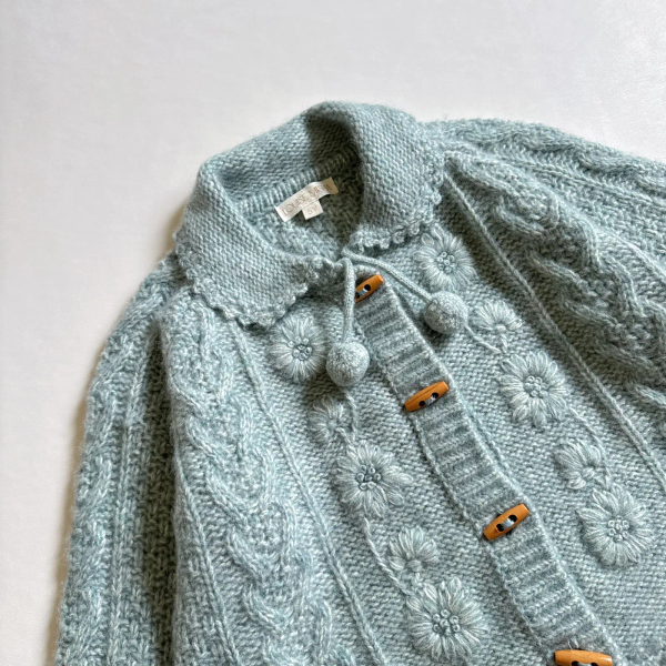 花朵刺繡針織外套 image 1 of 0
