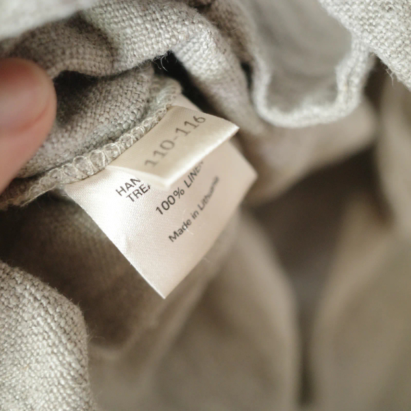 小白兔刺繡亞麻連身短褲 image 1 of 0