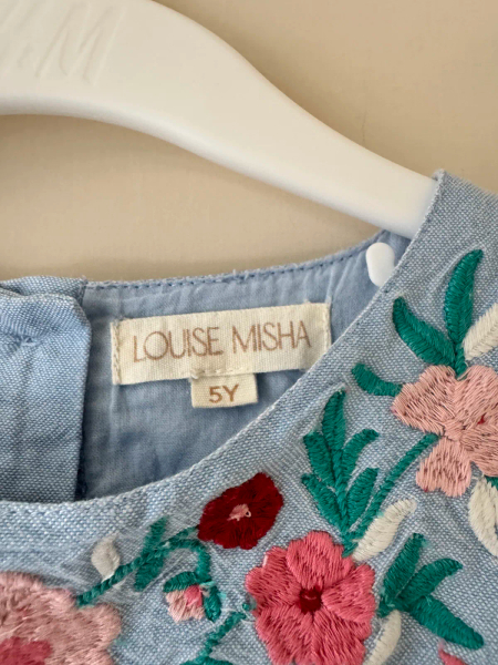 法式刺繡荷葉袖洋裝 image 1 of 0