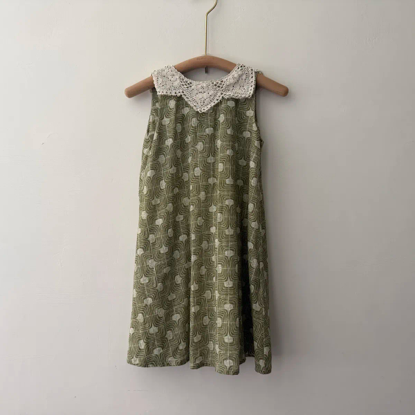 SS25 Carlotta Dress蕾絲領印花洋裝 image 1 of 0