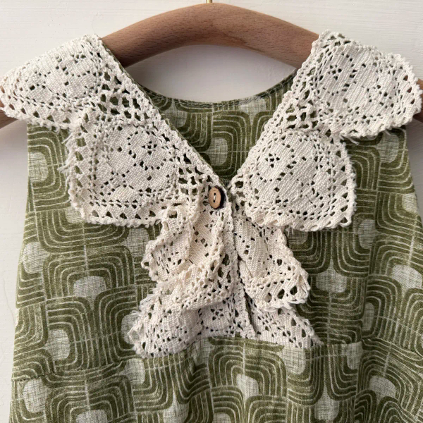 SS25 Carlotta Dress蕾絲領印花洋裝 image 1 of 0
