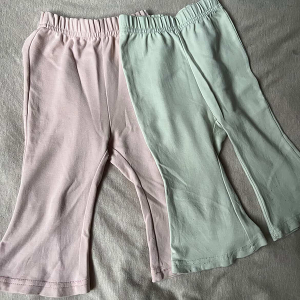 嬰幼兒休閒微喇叭長褲兩件組 image 1 of 0