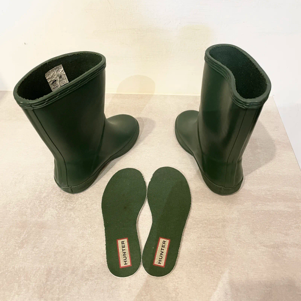 Hunter 半筒雨靴童鞋 綠 Uk7 image 1 of 0