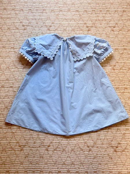 25SS Navy collar embroidered dress image 1 of 0