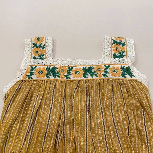 Curry Striped Top + Pansy Set image 1 of 0