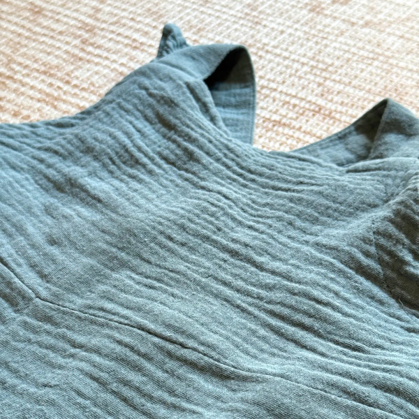 皺皺棉紗荷葉邊茉莉連身褲 image 1 of 0