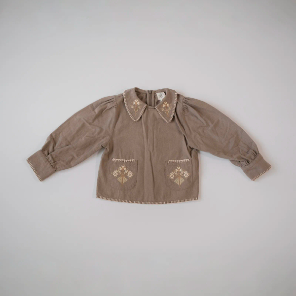 Margo Blouse - Bark image 1 of 0
