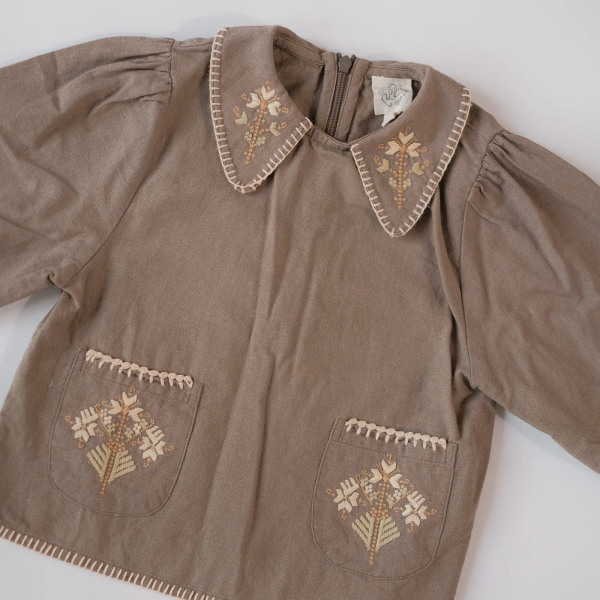 Margo Blouse - Bark image 1 of 0