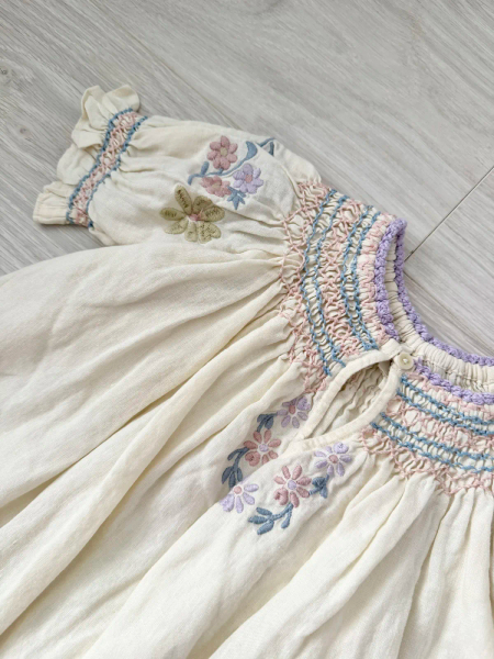Verna smock dress - cream image 1 of 0