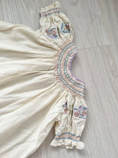 Verna smock dress - cream image 1 of 0