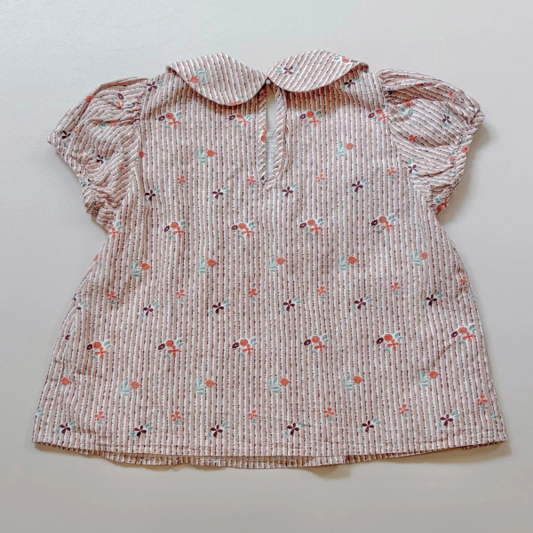 Nellie blouse - flower ribbon print image 1 of 0