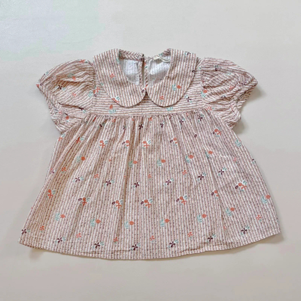 Nellie blouse - flower ribbon print image 1 of 0