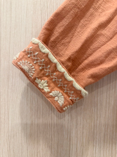 Apolina Myra Blouse,粉色刺繡上衣 image 1 of 0
