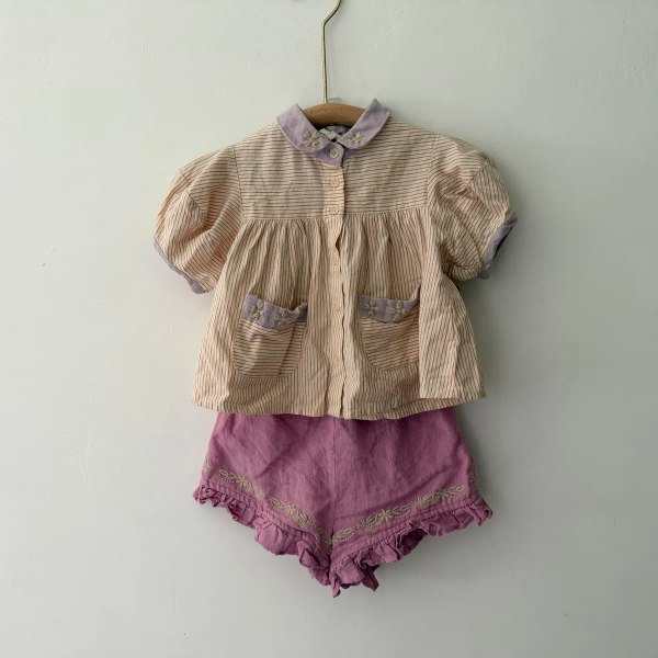SS25 Mabel Blouse - Cazan Stripe上衣+短褲 image 1 of 0