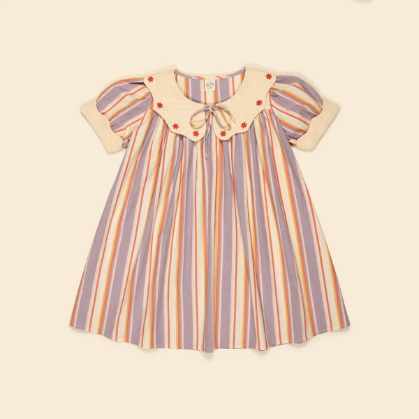 SS25 Esther dress - Rustrel stripe花領刺繡洋裝 image 1 of 0