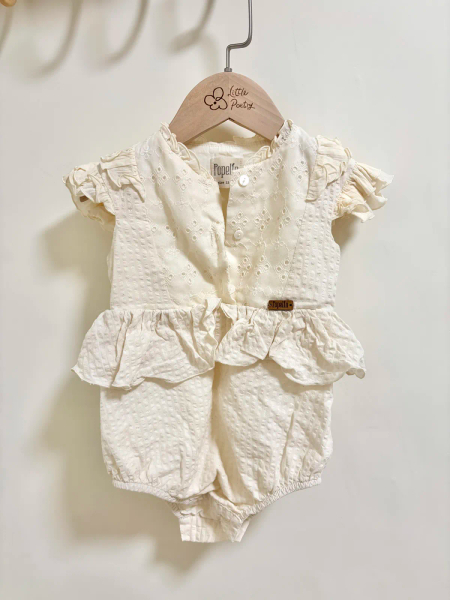 女童蕾絲荷葉邊連身包屁衣 image 1 of 0