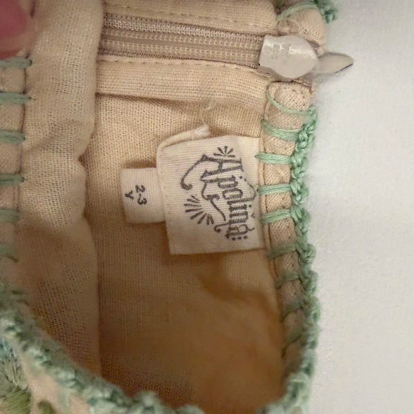 復古風刺繡亞麻洋裝 image 1 of 0