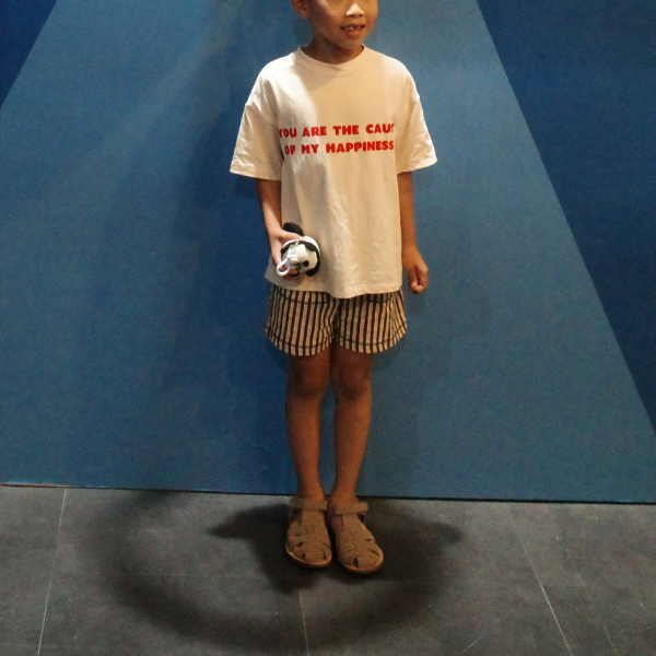 復古條紋鬆緊短褲 image 1 of 0