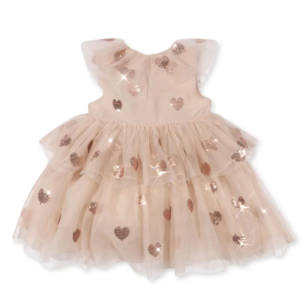 Yvonne Heart Dress Coeur Sequins /愛心亮片層次紗裙洋裝 image 1 of 0