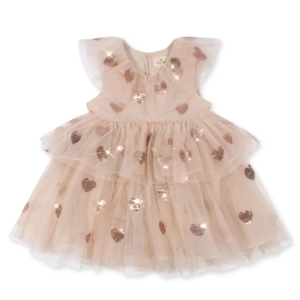 Yvonne Heart Dress Coeur Sequins /愛心亮片層次紗裙洋裝 image 1 of 0