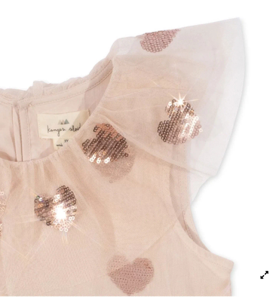 Yvonne Heart Dress Coeur Sequins /愛心亮片層次紗裙洋裝 image 1 of 0