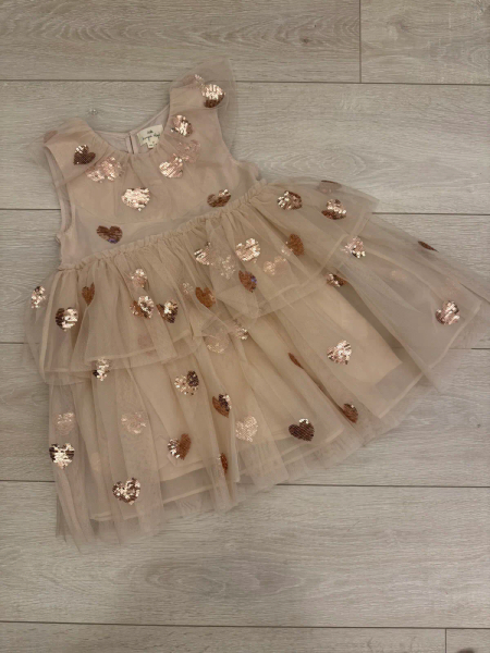 Yvonne Heart Dress Coeur Sequins /愛心亮片層次紗裙洋裝 image 1 of 0