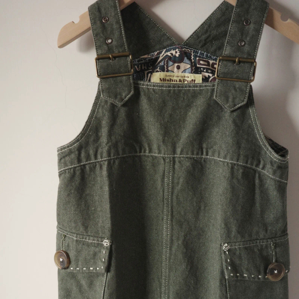 Buckle Jumper Dress - Sage Denim image 1 of 0
