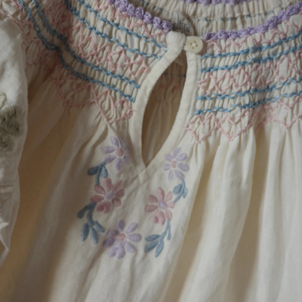 VERNA SMOCK DRESS - CREAM image 1 of 0