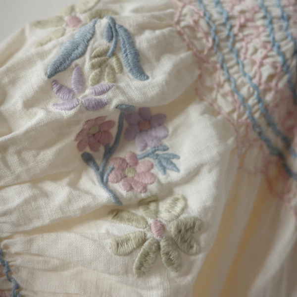 VERNA SMOCK DRESS - CREAM image 1 of 0