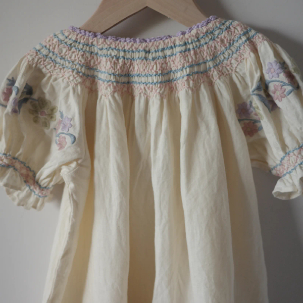 VERNA SMOCK DRESS - CREAM image 1 of 0