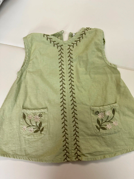 綠色刺繡裙 image 1 of 0