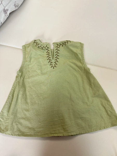 綠色刺繡裙 image 1 of 0